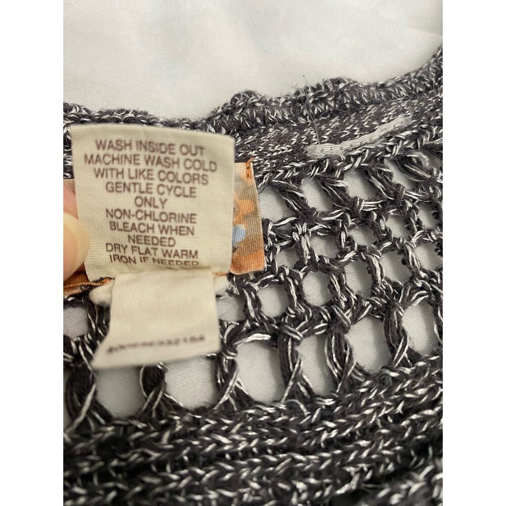 Mudd Women's Sweater Shrug Short Sleeve Size Small Gray - Picture 7 of 7